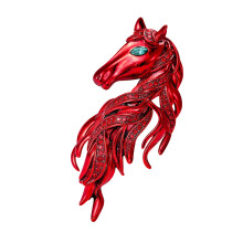 Anstecknadel von Equine Styles, handgefertigter-Rot