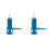 2X Support de Tête de Phonographe HP105 pour Platine Vinyle, Bleu 1