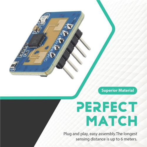5 Pcs 24G mmWave HLK-LD2410C Human Presence  Sensor Motion Detection Module 2