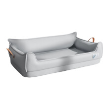 Water Resistant Dog Bed Leather for Indoor Outdoor Use-L 1