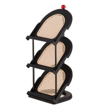 Multi Layer Slanted Shoe Rack Space Efficient Multi-Black 3