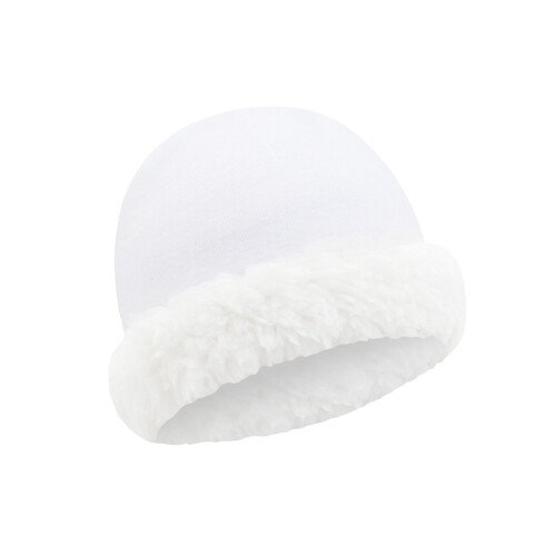 Infant Hat Lamb Fleece Beanies Hat Soft Touch Design-White