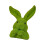 Flocking Rabbit Head Easters Decorations Artificial Moss-Green 1