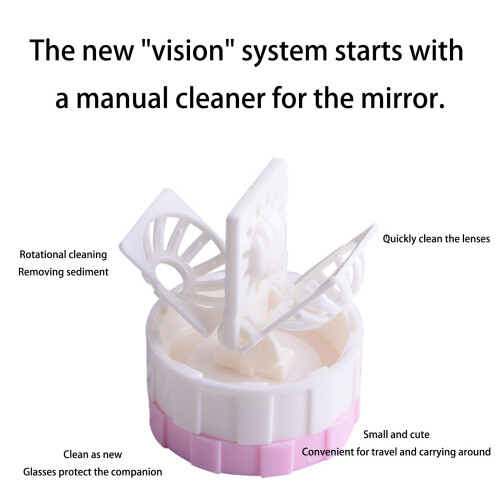 Einfache Bedienung, manueller Rotations-Linsenreiniger,-Rosa 1