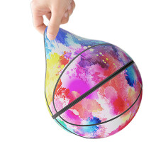 Indoor Quiet Foam Basketball with Noise Reducing Cloth-B 24cm