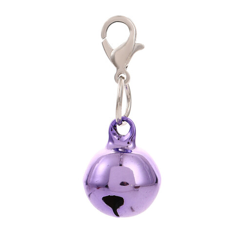 30Pcs Multiuse Pet Bells Collar Charm Pendant with-Lightpurple