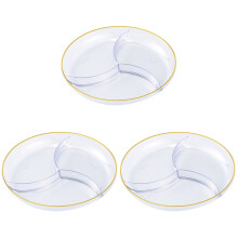 3St Praktische Snack Tray Van Voor Tuinfeest En Picknick