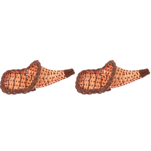 2St Creatieve Chocolade Bamboe Mand Voor Brood En Snacks Op