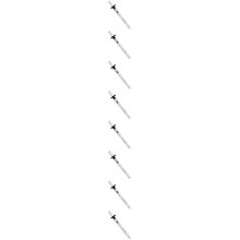 8St Zilverkleurige Pocket Linialen Van Metaal Met Meetfunctie En Clip