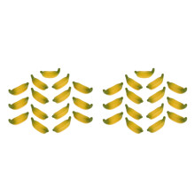30St Fake Mini Bananen Plastic Fruit Decoratie DIY Creatief Kleurenmix