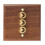 Retro American Industrial Style Light  Socket, Solid Wood Brass Toggle  Plate(3 Open) 2