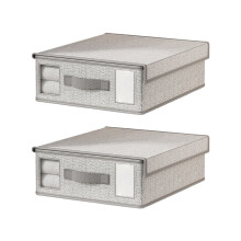 Nonwoven Bedding Storage Box Removable Lid Dustproof Large-4