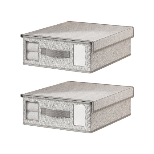 Nonwoven Bedding Storage Box Removable Lid Dustproof Large-4