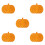 5St Halloween Pompoen Tray Bruin Voor Fruit En Hapjes 1