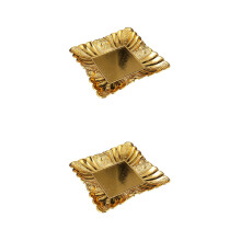 2St Ijzeren Opbergtray Goud Voor Sieraden, Fruit En Desserts