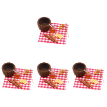 4Ensembles Kit Panier À Pain Miniature Coloré Jeu Et Décoration Maison