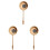 3St Thee Accessoire Bamboe Met Lange Handgreep En Mesh Khaki 1