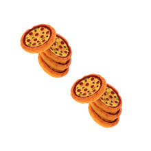 8St Mini Pizza Model Resin Poppenhuis Speelgoed Decoratie Multi