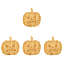 4St Duurzame Pompoen Snackplateau Voor Brood En Fruit Beige