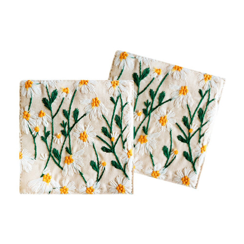 Homes Decors Piece Daisy Coasters Practical Unique Addition Any