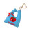 Decoratieve knuffel sleutelhanger, schattig-Blauw 1