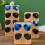 Solid Wood Eyewear Storage Stand Display Holder Rack with-4 pay 5