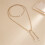 Comfortable Lightweight Beaded Necklace Stackable-Champagne 6