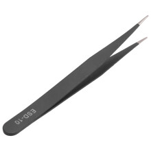 Black Metal Straight  Tip Tweezer