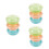 9Pcs Bread Containers Clear Plastic Bread Box Set 4