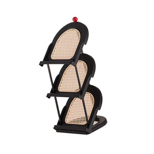 Mehrstufiger Schuh-Organizer, platzsparendes,-Schwarz 3