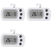 3X Thermomètre Numérique pour Congélateur LCD Thermomètre de Réfrigérateur Étanche Thermomètre Électronique Domestique