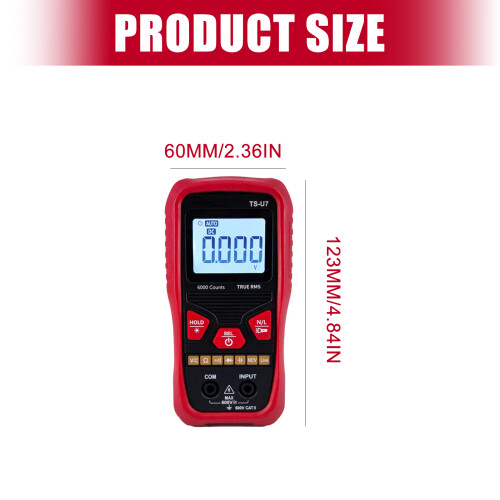 Multimeter Tester Handheld Multimetre Digital Multimeter Ohm 2