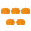 5St Halloween Pompoen Tray Bruin Voor Fruit En Hapjes 2