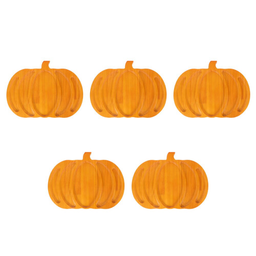 5St Halloween Pompoen Tray Bruin Voor Fruit En Hapjes 1