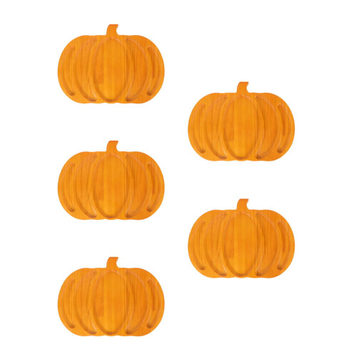 5St Halloween Pompoen Tray Bruin Voor Fruit En Hapjes 2