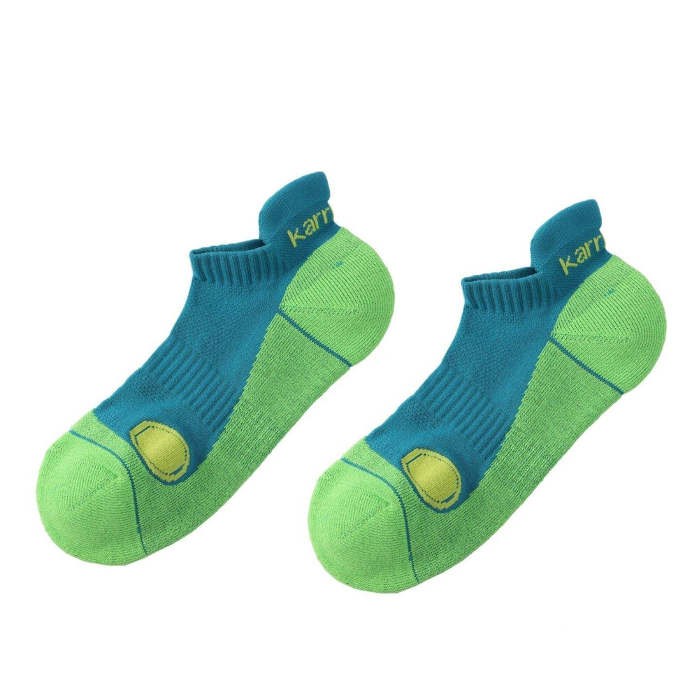 Karrimor (7 Uk-11 Uk, Blue/Grey) Mens Trainer Socks (Pack Of 2)