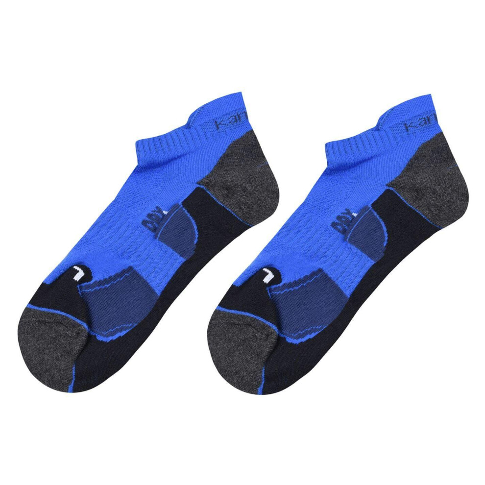 Karrimor (7 Uk-11 Uk, Blue/Navy) Mens Trainer Socks (Pack Of 2)