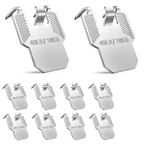 High Load Capacity Picture Hook Effortlessly Supporting-10pcs