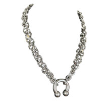 Chique puntige hoefijzerhanger ketting-hoefijzerclip