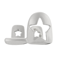 Artistics Star Hip Hop Grillzs koperen tandhoes Ideaal-Zilver