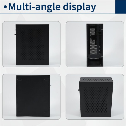 A09 HTPC Computerbehuizing  ITX Gaming PC Chassis Desktop Chassis USB2.0 Computerbehuizing Thuiscomputerbehuizing Zwart 1
