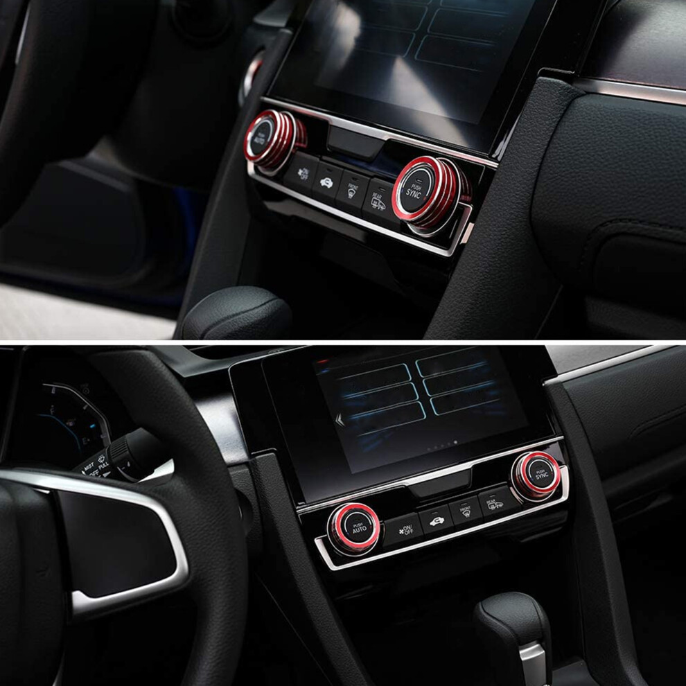 2-Piece Ac Trim For Civic 2016-2019 Red 7293282901537