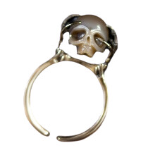 Anneaux de crâne réglables d'inspiration gothique, bijoux en