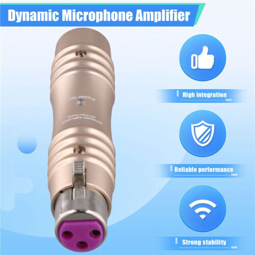 48V Dynamic Microphone Preamp Single Channel Activator Increase Omnidirectivity for Dynamic Microphone,B 2