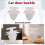 10x Car door panel mounting clips white for  206 207 1007 307 2