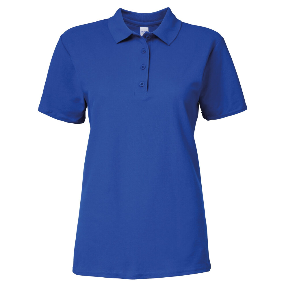 Gildan (Xl, Royal) Softstyle Womens/Ladies Short Sleeve Double Pique Polo Shirt Multicoloured