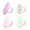 Draagbare sensorische textuurstenen ring-Lichte kleur 4 stuks 1