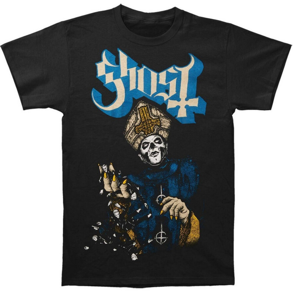 Ghost (Xxl, ) Unisex Adult Papa Of The World T-Shirt Black