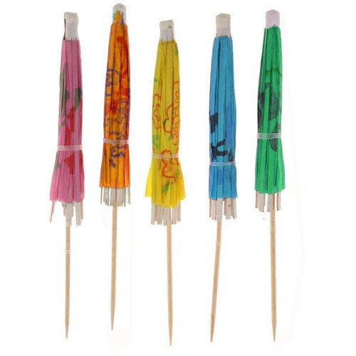 Assortiments de 200 MéDiators pour Parapluies à Cocktail