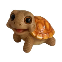 Tortoise Figurines Realistic Turtles Statues Animal-orange.
